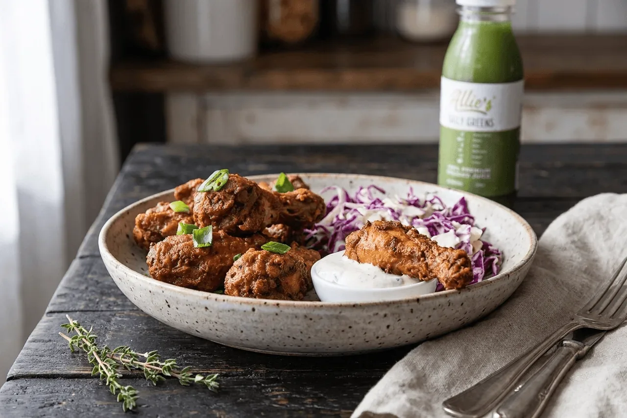 Buffalo Chicken with Summer Slaw — Preptide ready meal, 342 calories, 34g protein