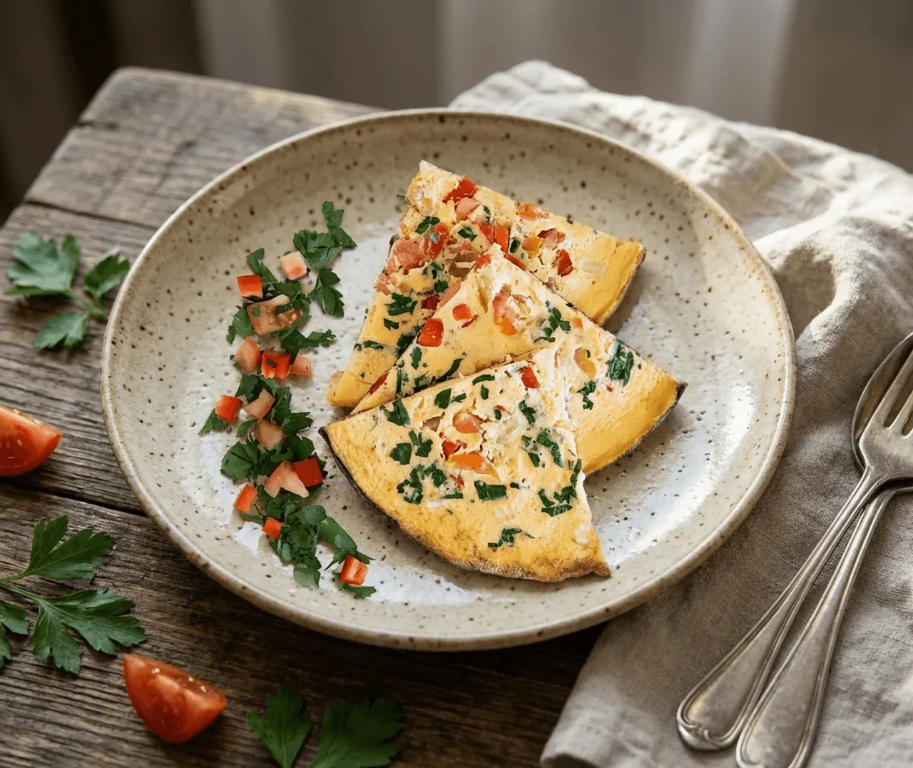 Cheese and Veg Omelette (Plus)