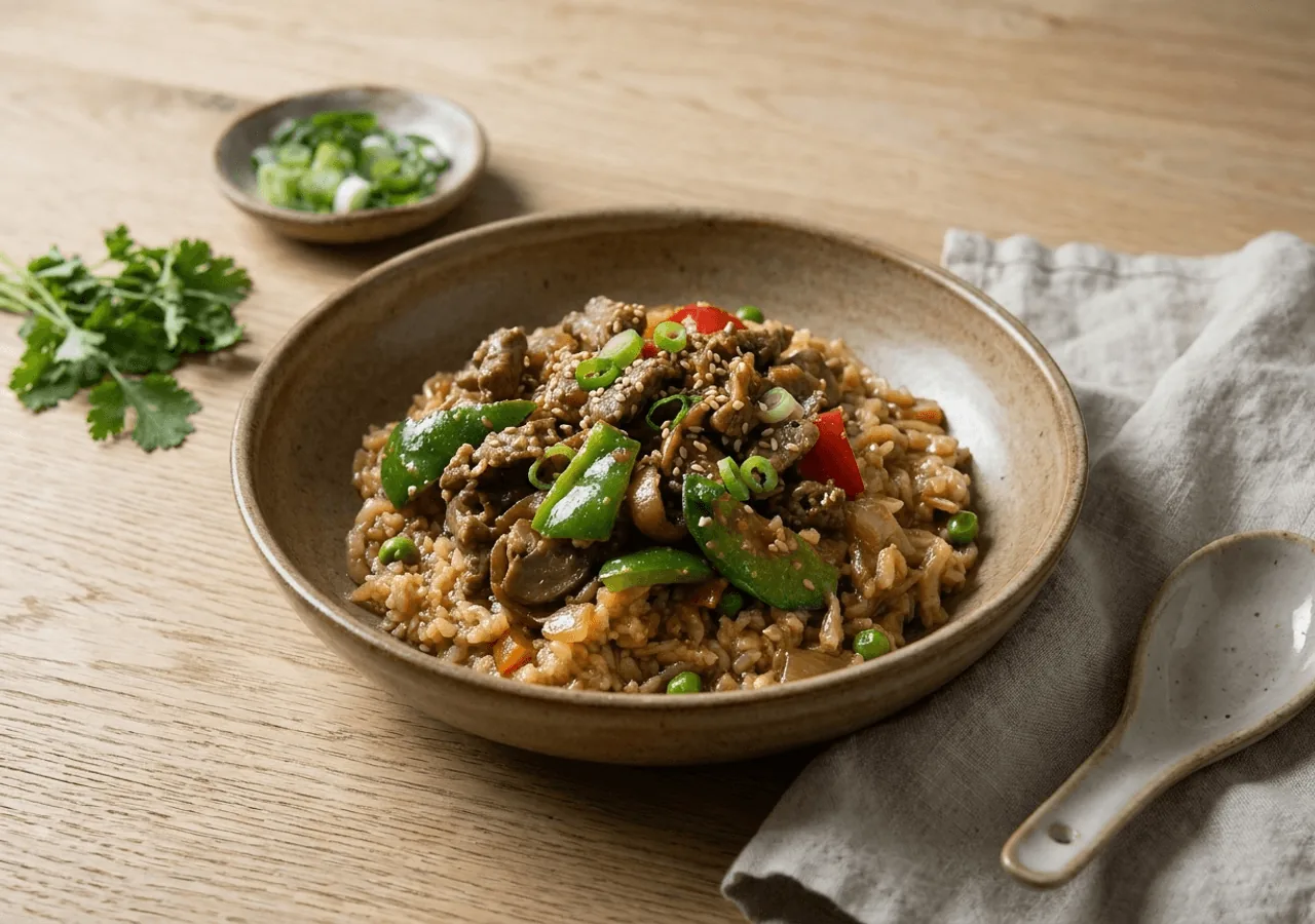 Mongolian Beef (Cauli Rice) — 26g protein Preptide ready meal