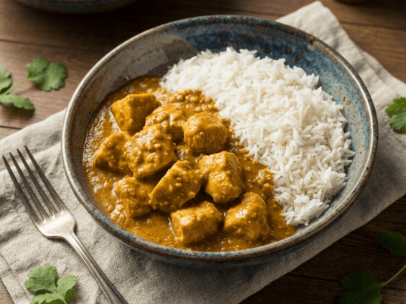 Satay Chicken with Rice Preptide meal