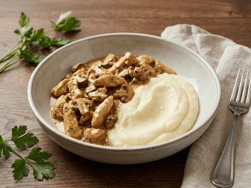 Stroganoff Power Bowl — 49g protein Preptide ready meal