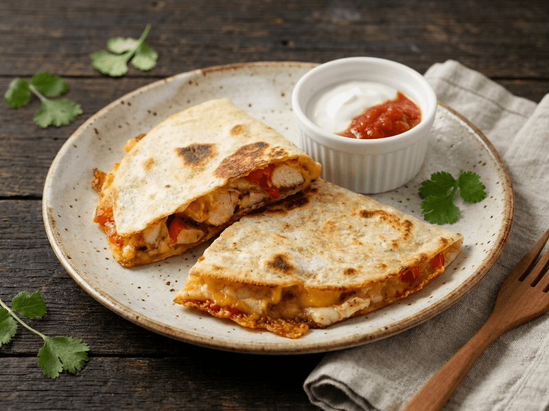 Saucy Chicken Quesadilla Preptide meal