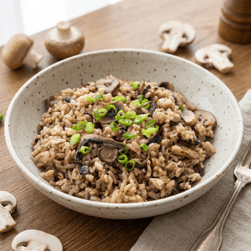 Vegan Mushroom Risotto Preptide meal